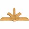 Ekena Millwork Redmond Rough Sawn Timber Gable Bracket, Western Red Cedar, 60"W x 38"H x 4"D x 6"F, 15/12 Pitch GBW060X38X0406RED00RWR - alternate 3